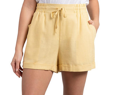 Como Vintage Women's Folded-Cuff Tie-Waist Shorts