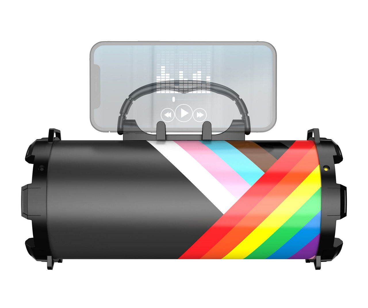 Bazooka Pride Stripes Bluetooth Speaker With Phone Stand