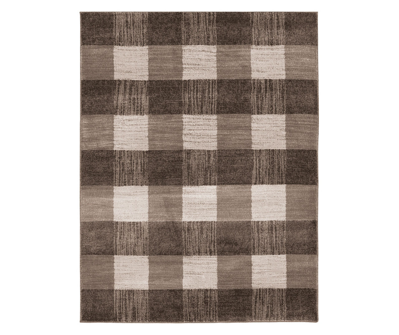 Broyhill Broyhill Regina Brown & Greige Checkerboard Area Rug Big Lots
