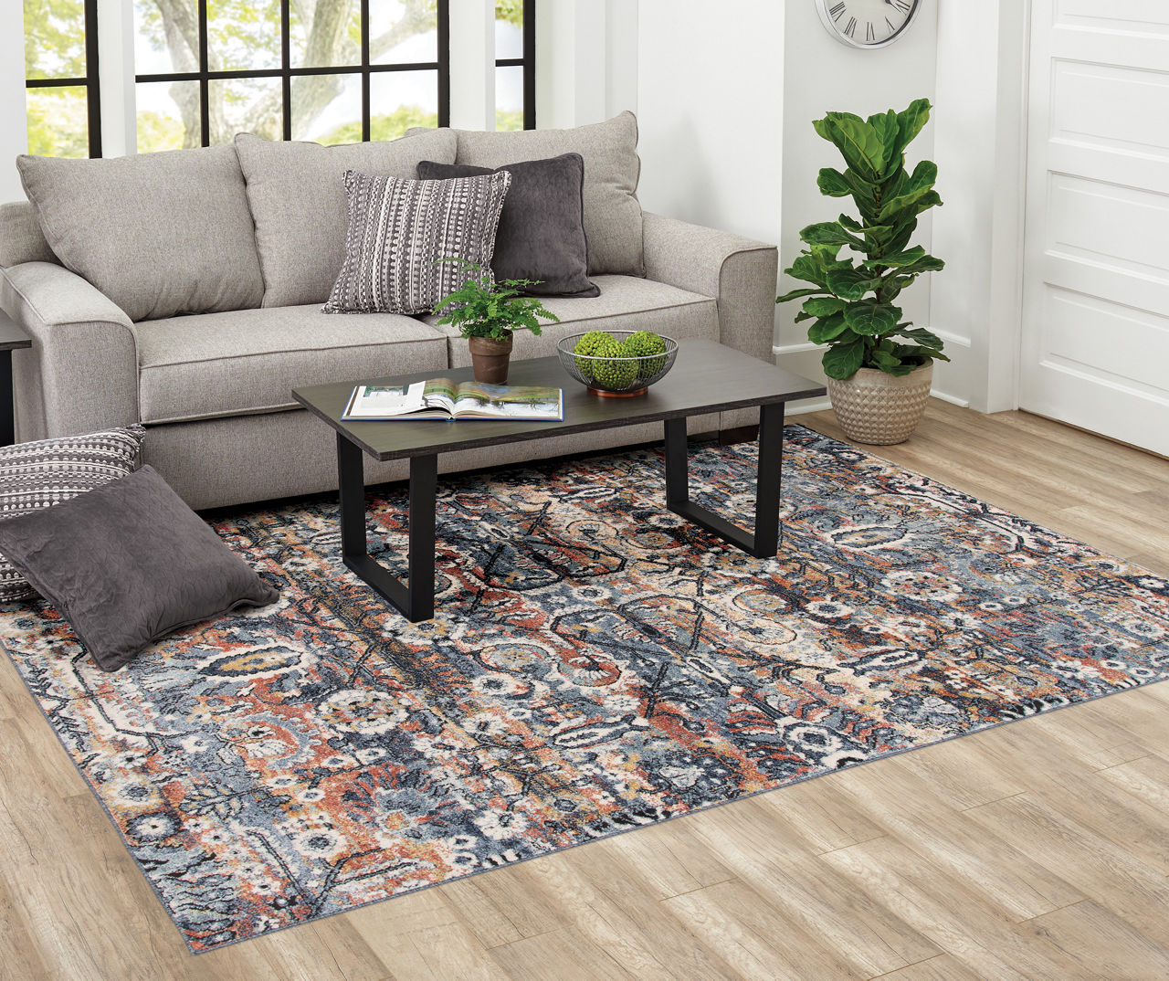 Simpli Home - Dobbins 6 x 9 Area Rug - Beige, Rust