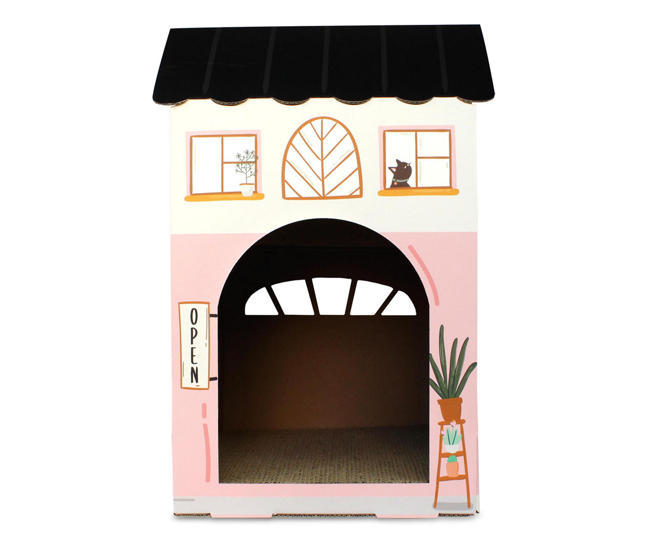 "Cozy Cat Café" House Cat Scratcher
