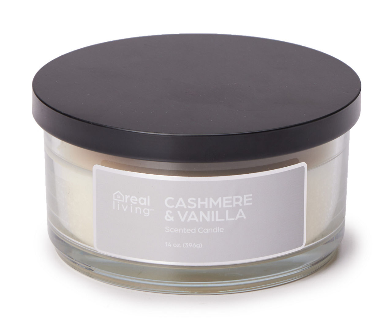Real Living Cashmere & Vanilla White 3Wick Jar Candle, 14 Oz. Big Lots