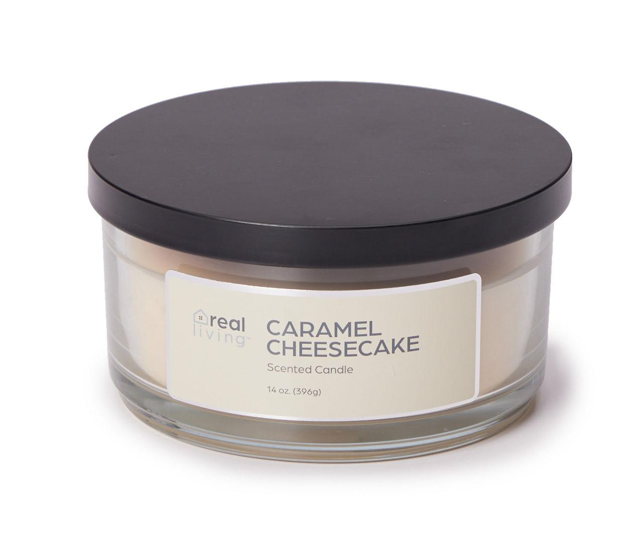 Real Living Caramel Cheesecake White 3Wick Jar Candle, 14 Oz. Big Lots