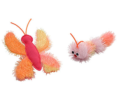 Butterfly & Caterpillar Cat Toy Set
