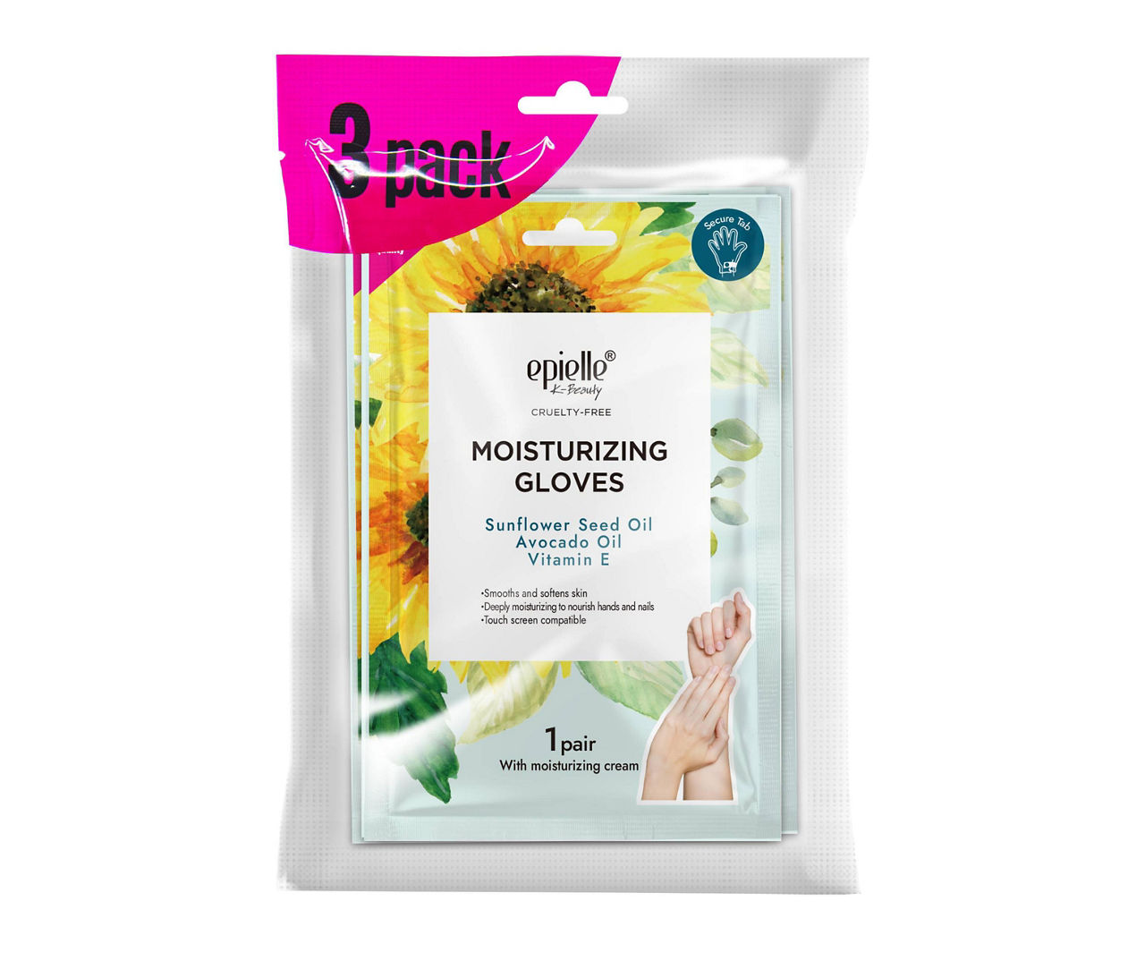 epielle Moisturizing Gloves, 3Pack Big Lots