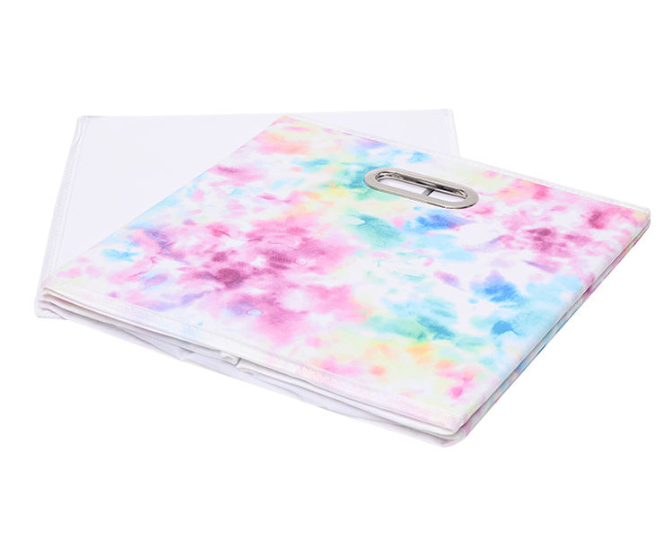 Dorm Essentials Tie-Dye Folding Canvas Storage Bin