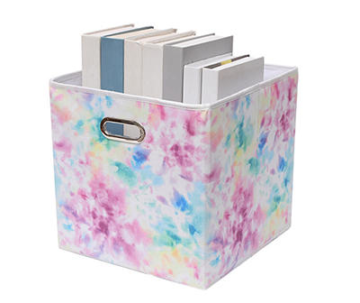 Dorm Essentials Tie-Dye Folding Canvas Storage Bin