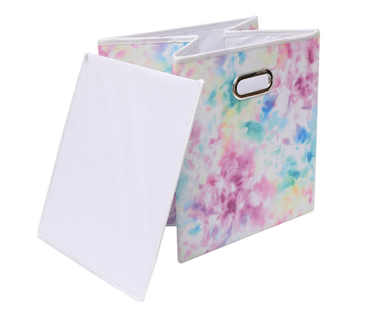 Dorm Essentials Tie-Dye Folding Canvas Storage Bin