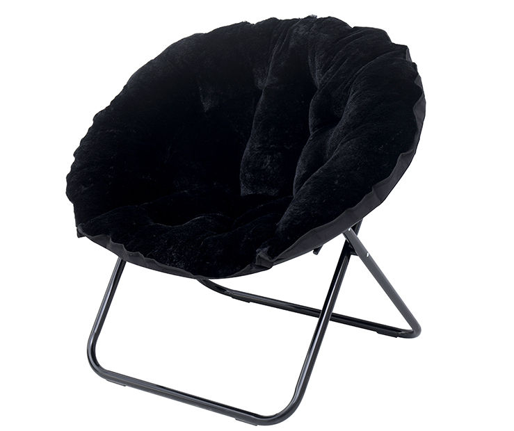 Real Living Dorm Essentials Black Foldable Saucer Chair Big Lots