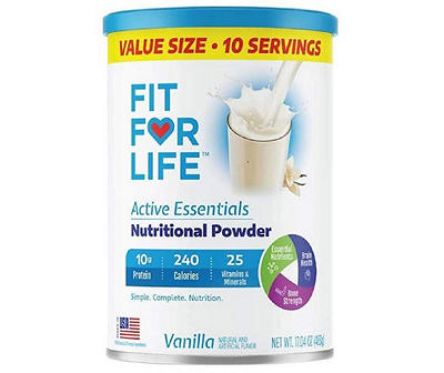 Fit For Life Vanilla Protein Power, 17 Oz.