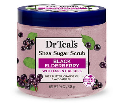 Black Elderberry & Essential Oils Shea Sugar Scrub, 19 Oz.