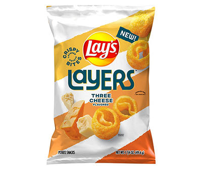 Lay's Layers Bites Three Cheese Flavored Potato Snacks 1.75 oz