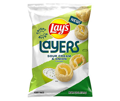 Lay's Layers Sour Cream & Onion Flavored Potato Snacks 4.75 oz