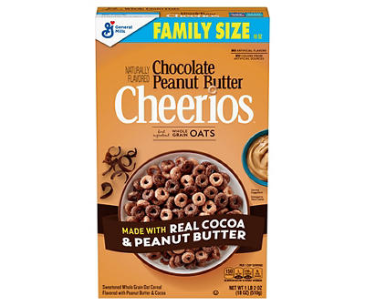 Chocolate Peanut Butter Family Size Cereal, 18 Oz.