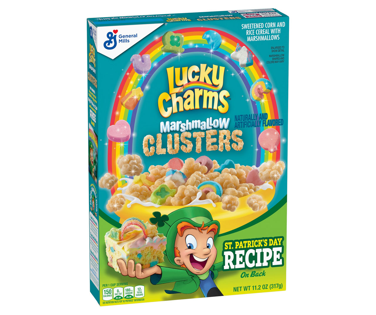 1 - Lucky Charms Marshmallow Clusters Cereal 11.2 oz General Mills