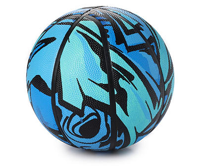 Street Legends Black & Blue Abstract Printed Basketball