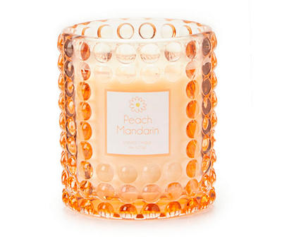 Peach Mandarin Orange Bubble-Embossed Jar Candle, 6 oz.