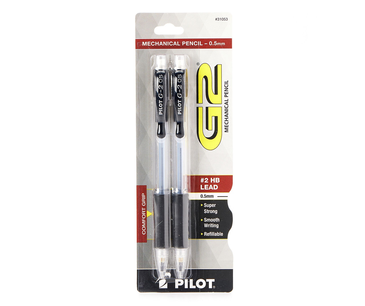 Pilot G2 Mechanical Pencil, 0.5mm, Refillable - 2 pencils