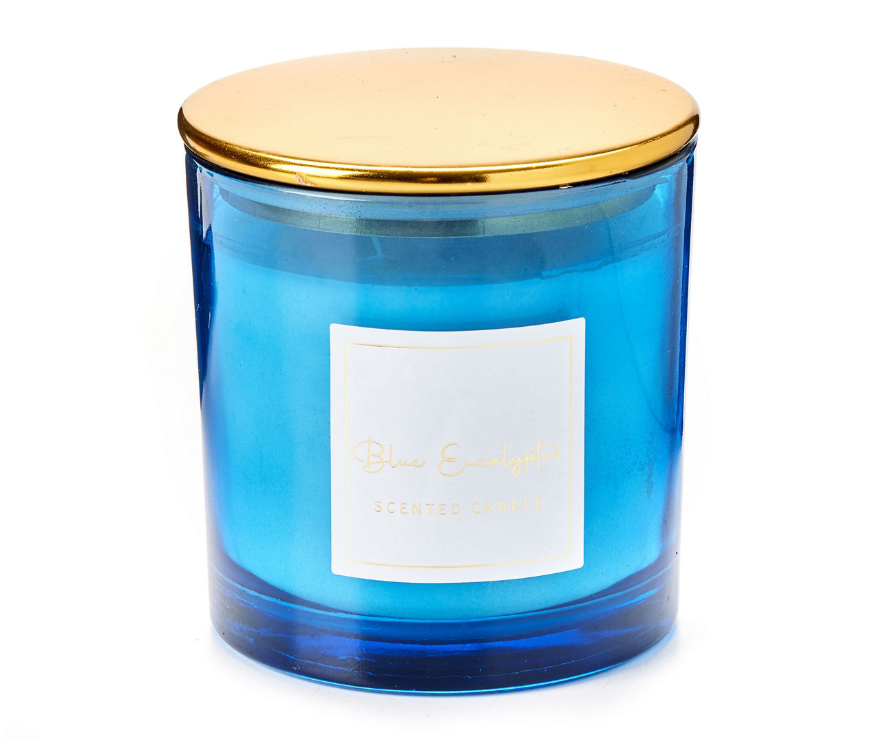 Real Living Blue Eucalyptus Blue Jar Candle, 13 oz. Big Lots