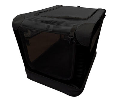 Black Large Nylon Pet Crate