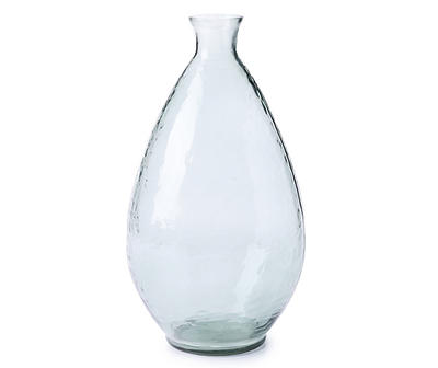 Green Round Glass Vase, (13