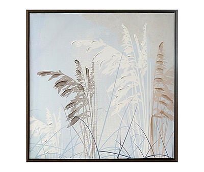Blue & Brown Botanical Framed Canvas