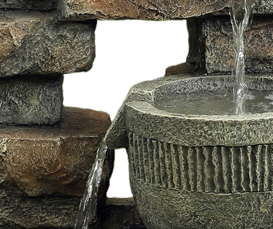 Gray Bowl 3-Tier Resin Fountain | Big Lots