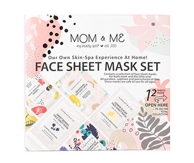Mom & Me Face Sheet Mask Set, 12-Pack