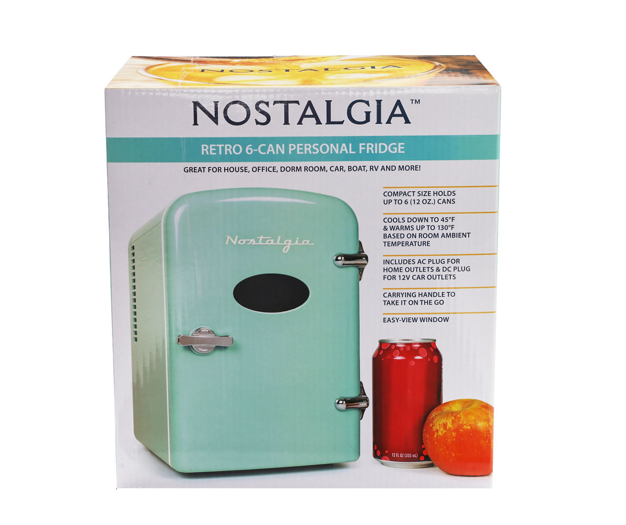Nostalgia Mint Green 6-Can Compact Refrigerator | Big Lots