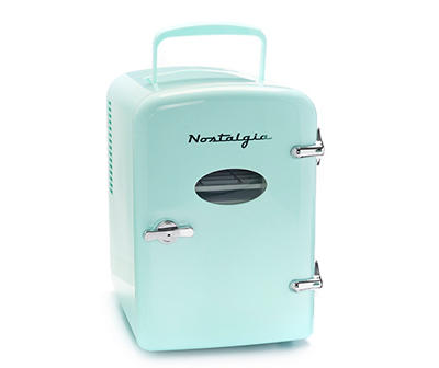 Mint Green 6-Can Compact Refrigerator
