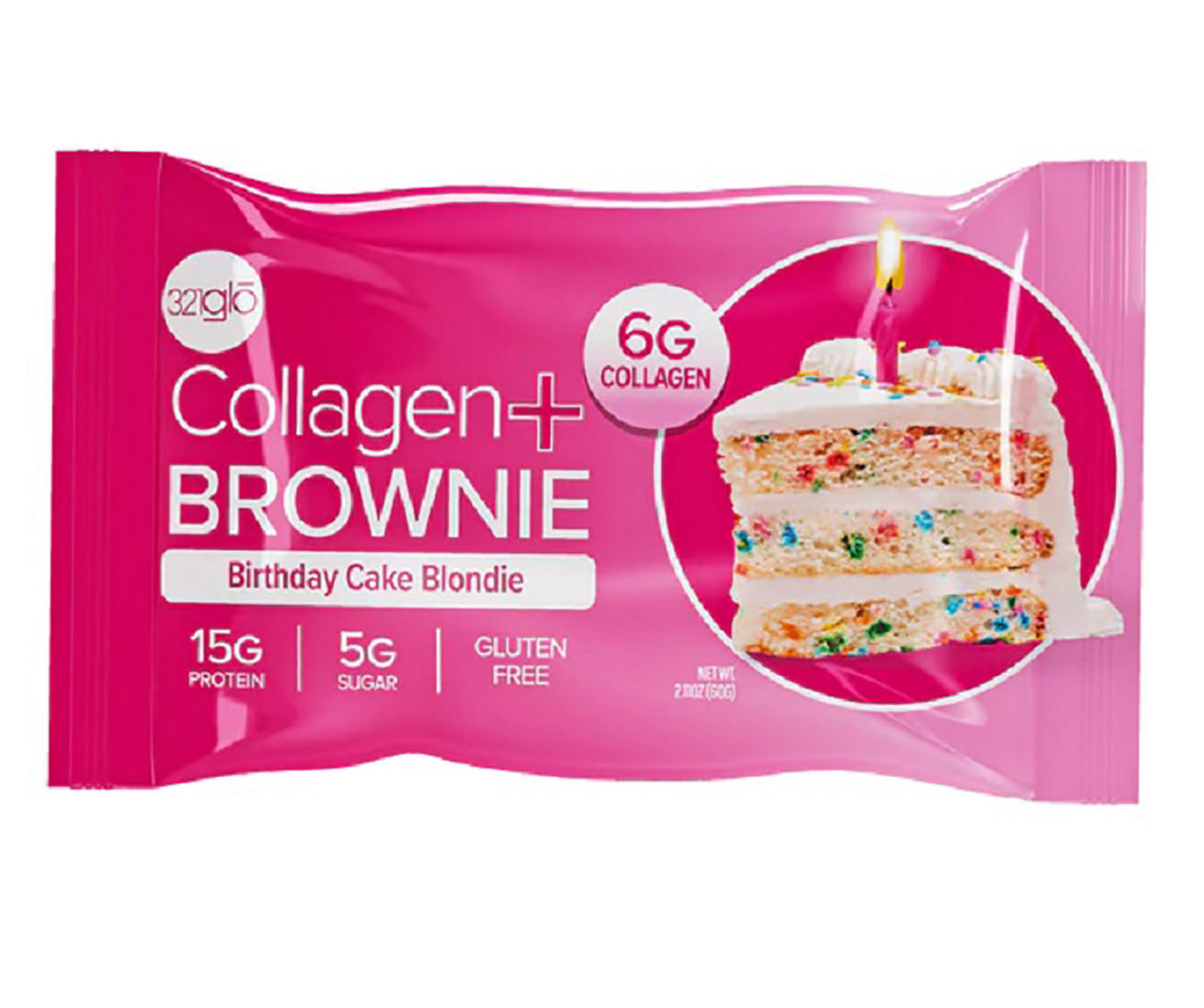 321 Glo Birthday Cake Collagen Blondie, 2.11 Oz.