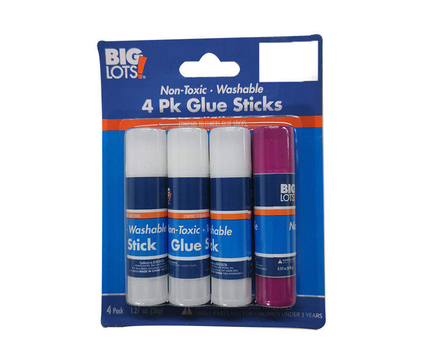 Big Lots Non-Toxic Glue Sticks, 4-Pack