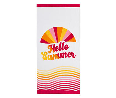 HELLO SUMMER BEACH TOWEL