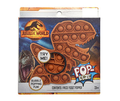 Brown T-Rex Pop-Eeze Fidget Popper Toy