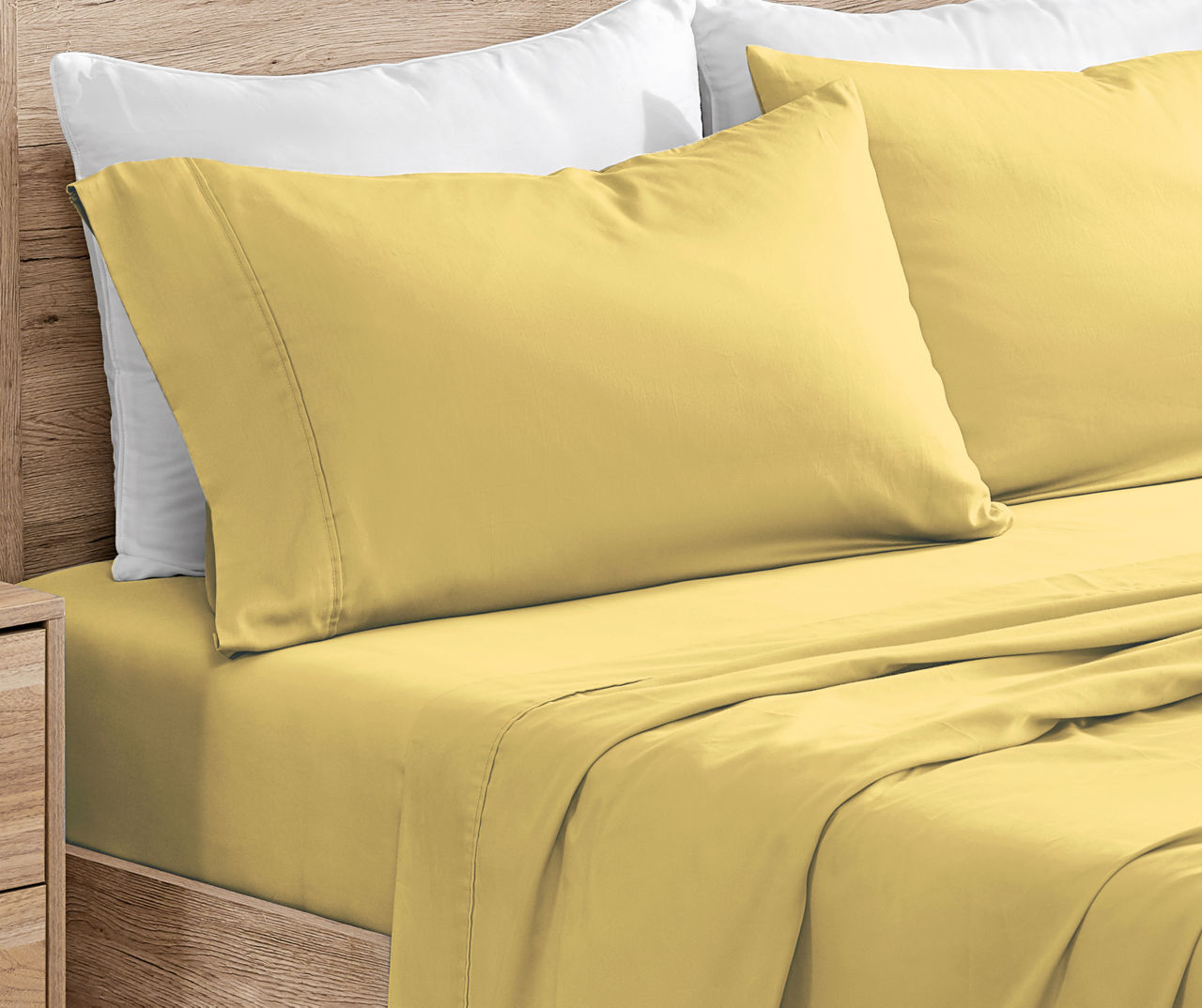 Take 5 Yellow Microfiber Pillowcase, 2-Pack