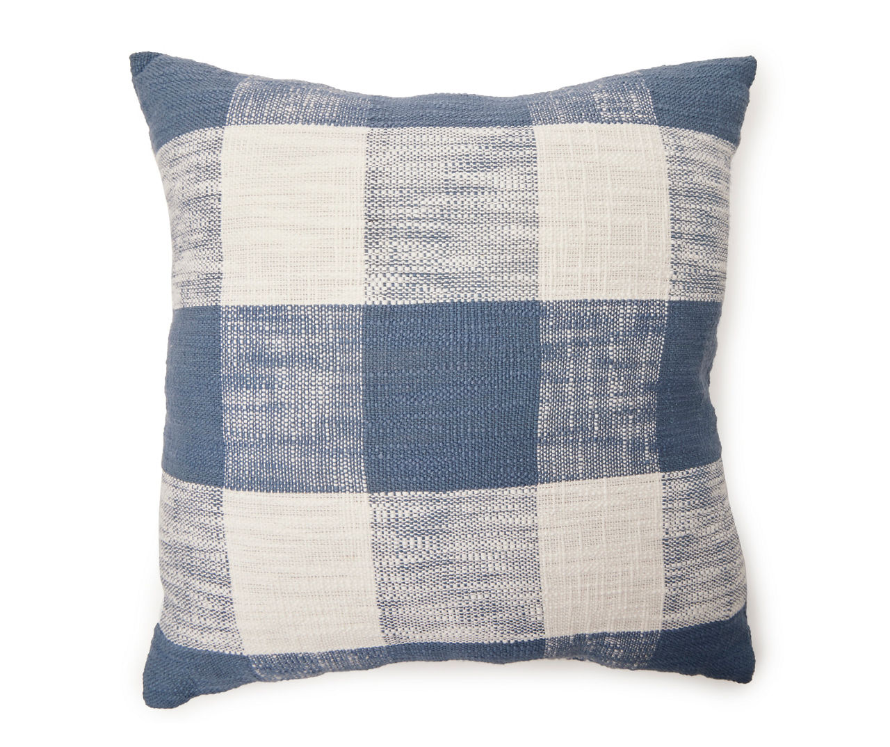 Navy buffalo check pillow best sale