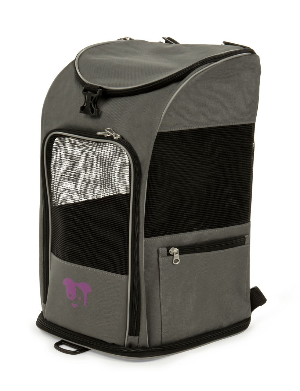 2 in 1 Double-Compartment Pet Carrier Backpack, Large Storage