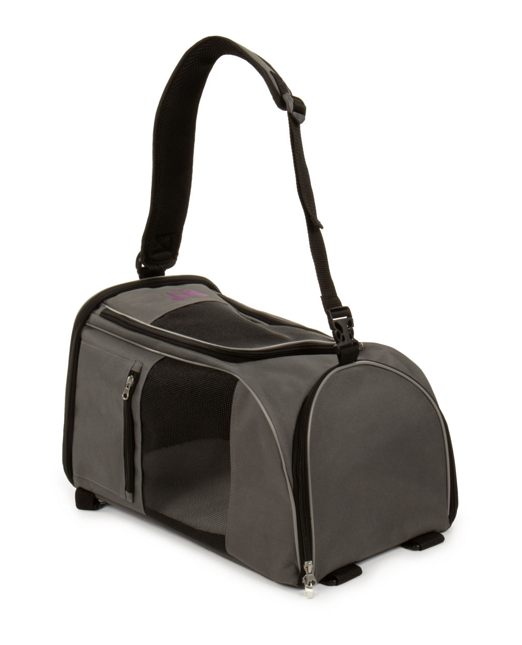 Pups & Bubs Let's Adventure Pet Carrier Front & Backpack (2 Ways) for Dogs, Puppy & Cats (Black)