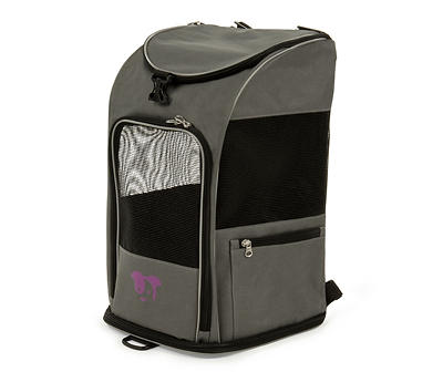 Medium Gray 2-in-1 Pet Backpack & Carrier