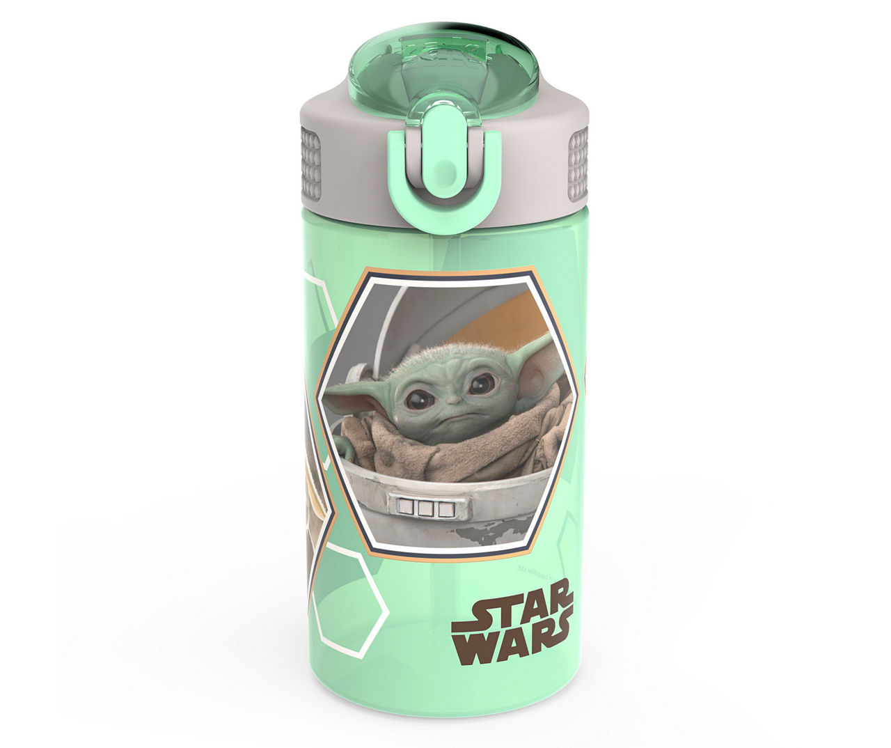 Star Wars Park Action Green Grogu Spout Water Bottle, 16 oz.