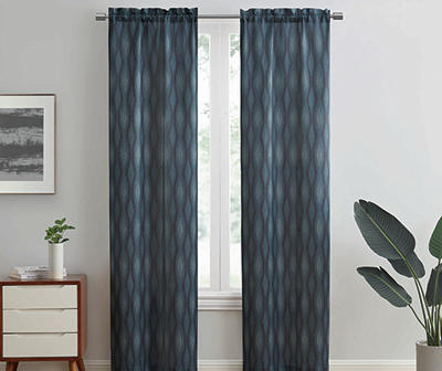 Sundown Indira Geometric Room-Darkening Curtain Panel Pair