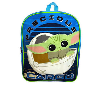 Star Wars "Precious Cargo" Blue & Green Grogu Backpack