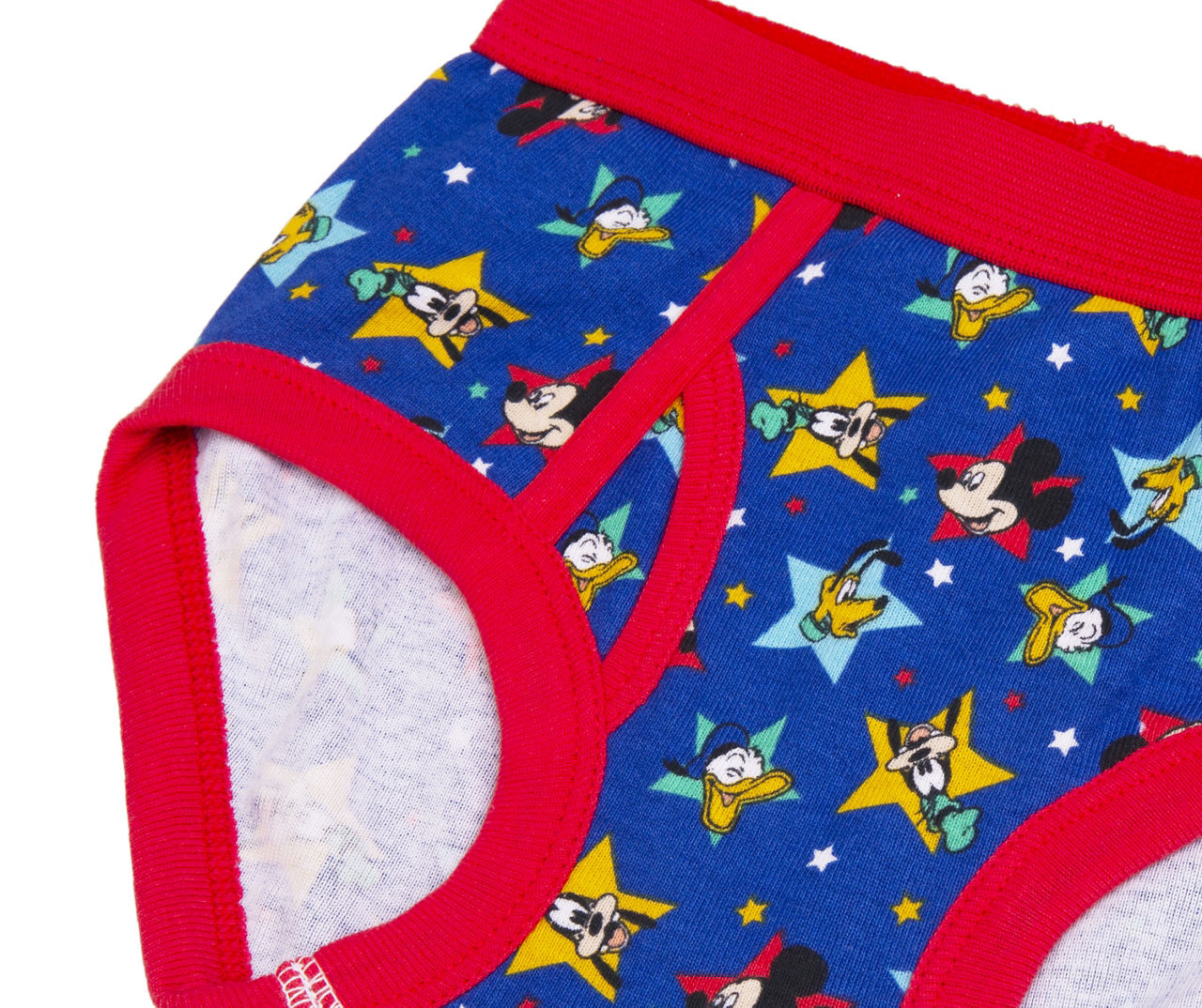 Toddler Size 4T White, Blue & Orange Briefs With Coloring Page, 5-Pack