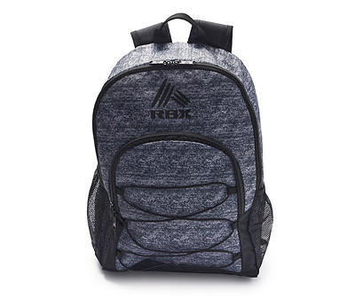 Gray & Black Space-Dye Logo Bungee Backpack