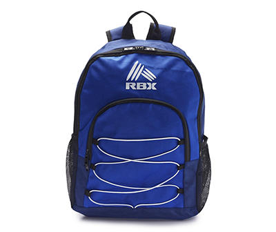 Blue & Black Logo Bungee Backpack