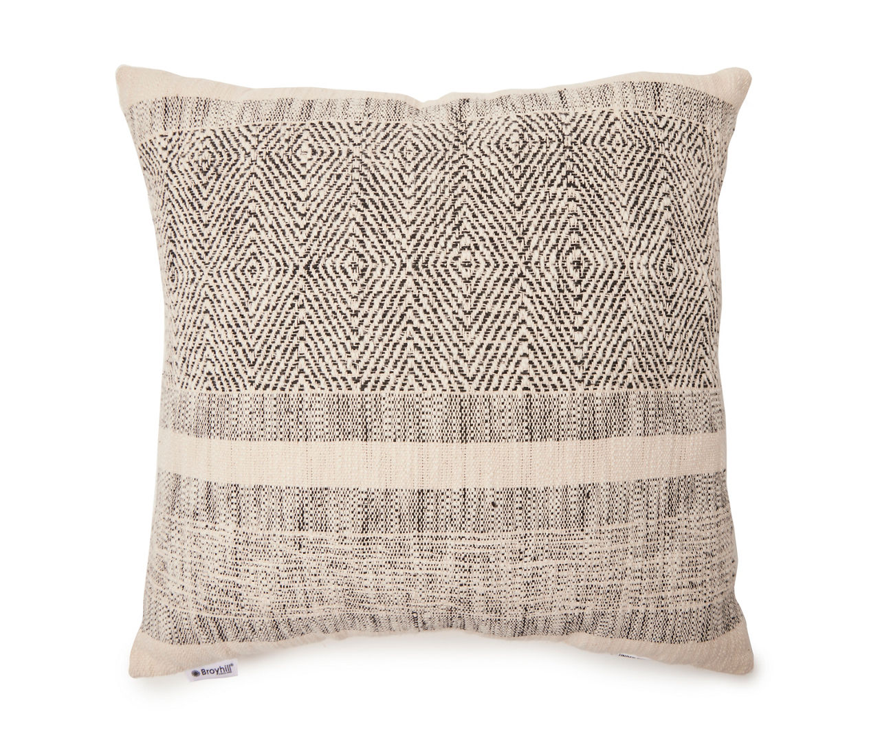 Woven Striped Square Throw Pillow Black/ivory - Threshold™ : Target