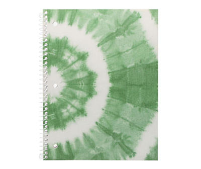 Green Tie-Dye Spiral Notebook
