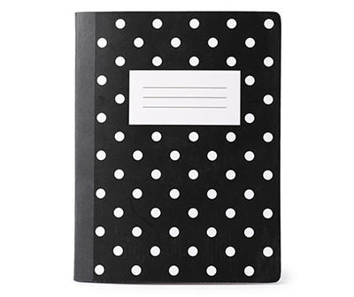 Black & White Dot 80-Sheet Composition Book