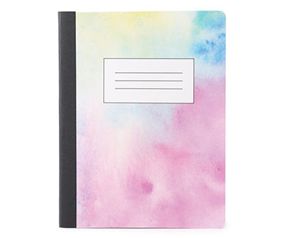 Multicolor Tie-Dye 80-Sheet Composition Book