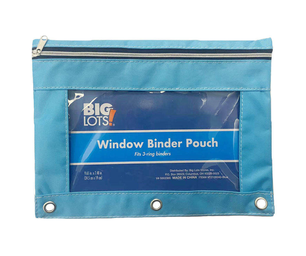 Big Lots Window Binder Pouch Big Lots
